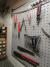 Toolboard with various tools. 130x100 cm