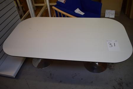 Tabelle 100 x 180 cm, weißes Laminat