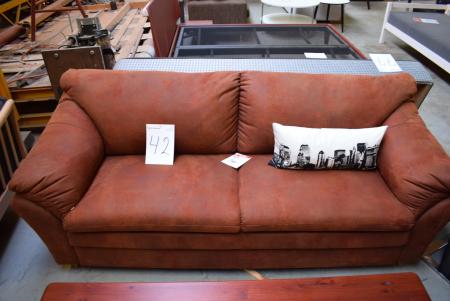 2 pers. Sofa, suede