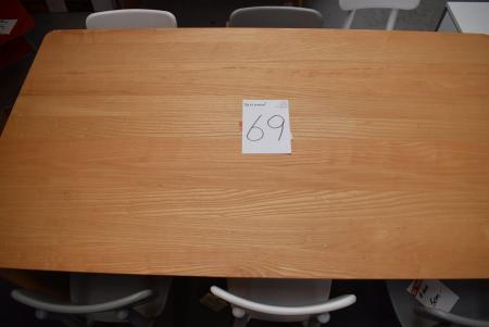 Table 95 x 175 cm + 6 pcs. chairs marked. Normann