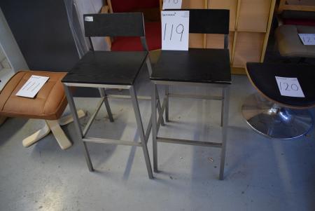 2 pcs. bar stools