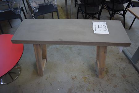 Table m. Stone plate 38 x 115 cm