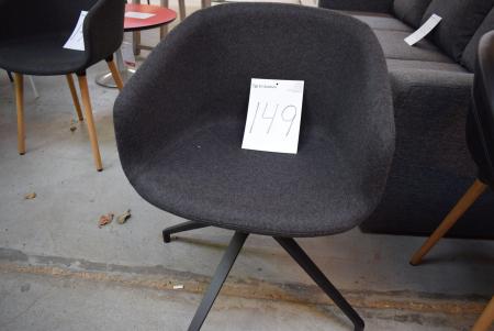 Chair, dark gray felt