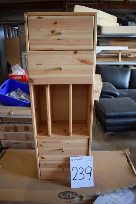 Pine cabinet with drawers 4