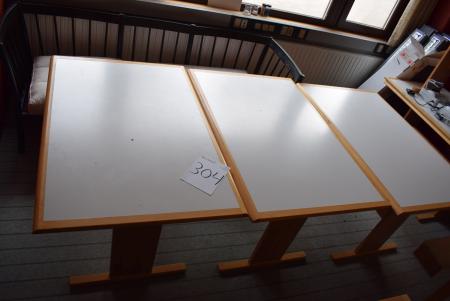 4 pcs. tables 80 x 120 cm + 18 chairs