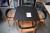 Cafébord 80 x 80 cm + 4 stole