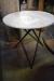 1 piece. lamp table, marble / metal