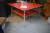 Table red laminate