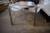 Dining table 90 x 200 cm + 4 pcs. plastic chairs