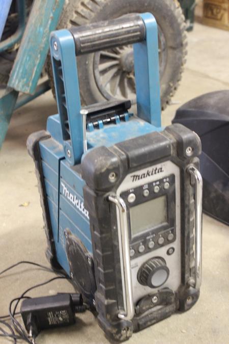 Makita Radio with charger and battery.