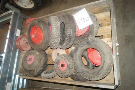 Various rubber wheels.