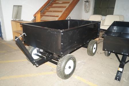 Wagon with rubber tires. 94x154 cm