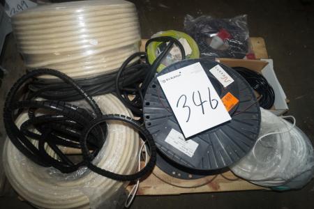 Various cables and cable ducts.