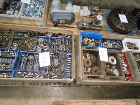 Various spare parts for Wilhelm Pedersen millers.