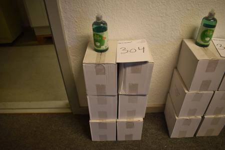 36 flasker økologisk opvaskemiddel, dansk produceret. Butikspris kr. 39,-