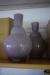 Various vases purple
