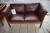 Sofagruppe 3 + 2, brun læder, brugt. Nypris kr. 25.000,-
