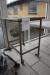 Stainless steel table w. Wheels 62 x75