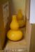 24 glass vases yellow