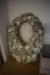 8 dried door wreaths + 2 hearts