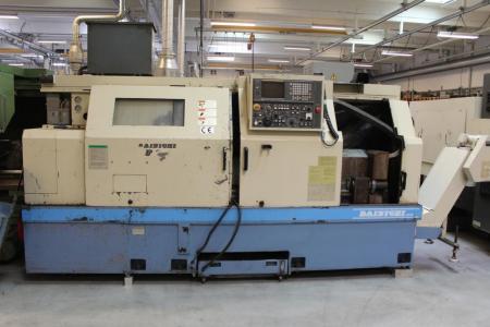 CNC lathe Dainichi F35x 1250 born in 1995 with Fanuc 18-T control, turning length from Festoon 1100 mm bore 80 mm.med chip conveyor