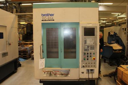 Vertical Drilling / milling / tapping machine Brother TC-31A CNC Tapping Center 1998 vintage with 26 tools BT-30 X = 350 mm Y = 250 mm Z = 350 mm