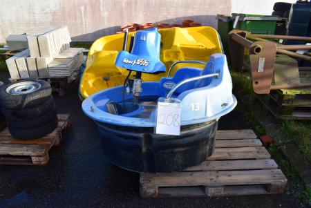 Boat with electric motor for amusement