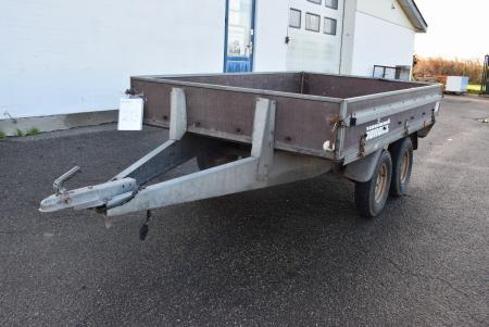 Boggie trailer, mrk. variant B 150 x L 245 cm, JR 7646, license plate not included