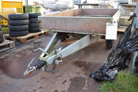 Boggietrailer B 150 L x 265 cm, 1 bag is punctured and no residue