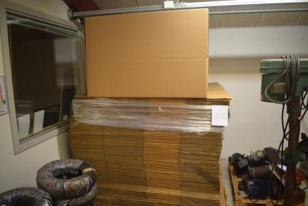 Kraftige papkasser til europaller L 120 x B 80 x H 80 cm, ca. 90 stk