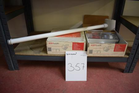 2 pcs. Facade lamps with wall arm 85 cm. unused