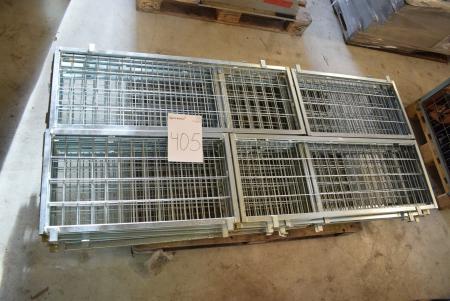 8 pcs. pallet cages of 40 cm H