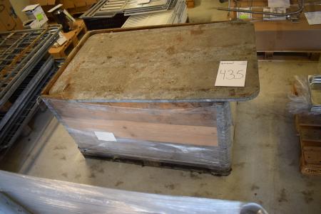 Pallet with shelves for transport cage