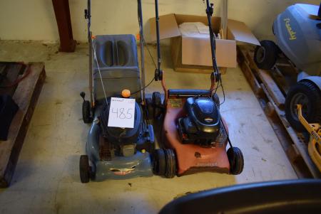 2 pcs. lawnmowers, marked. Man Power and Johnston. not tested