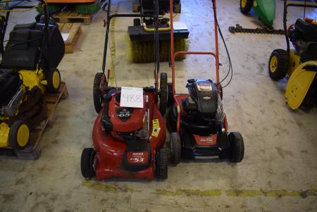 2 pcs. lawnmowers, marked. Partner and AL-KO. not tested