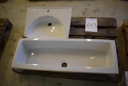 2 pcs. washbasins