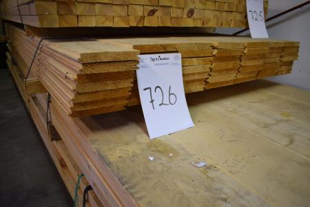 Roof boards with groove / spring planed target 22 x 145 mm, can also be used for the workshop floor, walkway on the ceiling etc. 49 paragraph. of 300 cm
