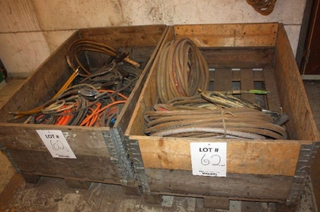 (2) pallets with welding cables