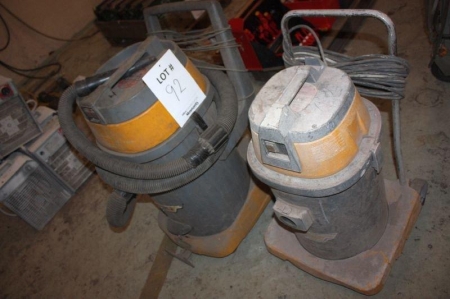(2) industrial vacuum cleaners, Ghibli