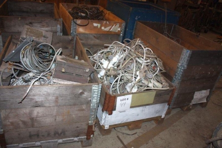(3) pallets with various lighning equipment and cables