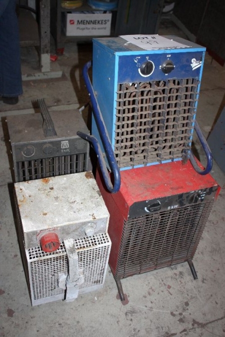 (5) heat fans, 9kW