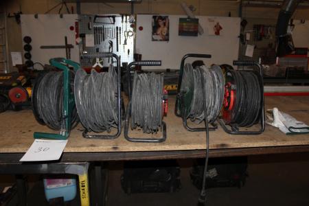 5 stk kabel tromler.