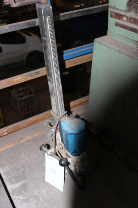 Core drill on stand.