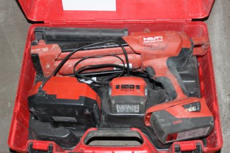 Hilti AKKU HDE500-22 including charger and batteries.