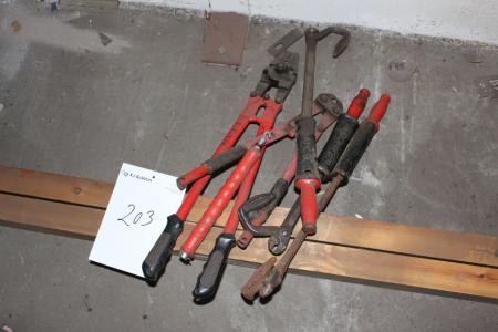 Various insulation pliers, and more.