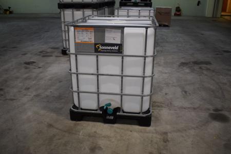 Pallet Tank 1000 L. Used once in the food industry