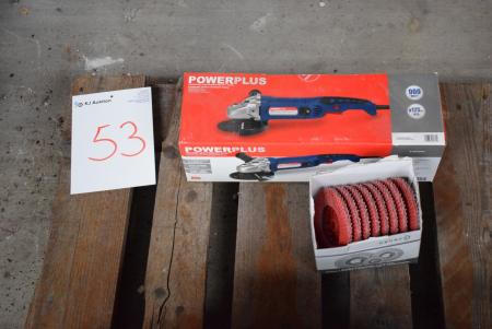 New angle grinder + box of flabskiver