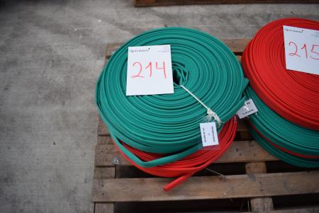 Fire hose red 1 ", about 60 m / roll