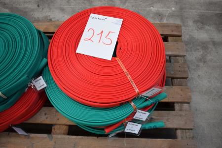 Fire hose green 1 ", about 60 m / roll