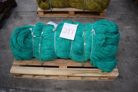 Green Polyethylene nets Mesh size. 150 x 150, 2.5 mm 46 kg